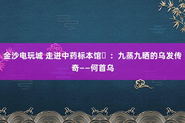 金沙电玩城 走进中药标本馆⑫：九蒸九晒的乌发传奇——何首乌